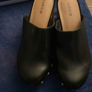 Like new torrid wedge Mules size 11